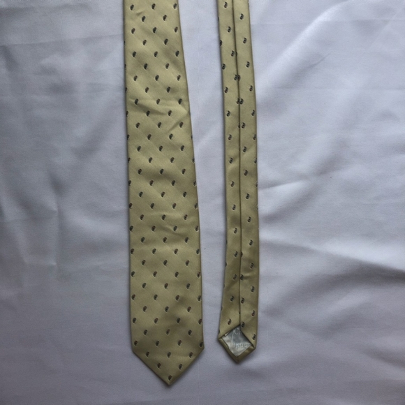 Christian Dior Monsieur tie. Gold patterned - Picture 6 of 6